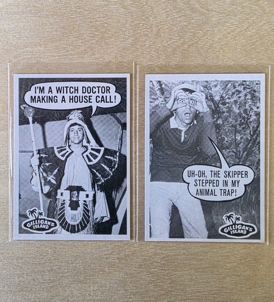  2 -1965 Topps Gilligans island trading card #36 and #44. Ex+  Condition 