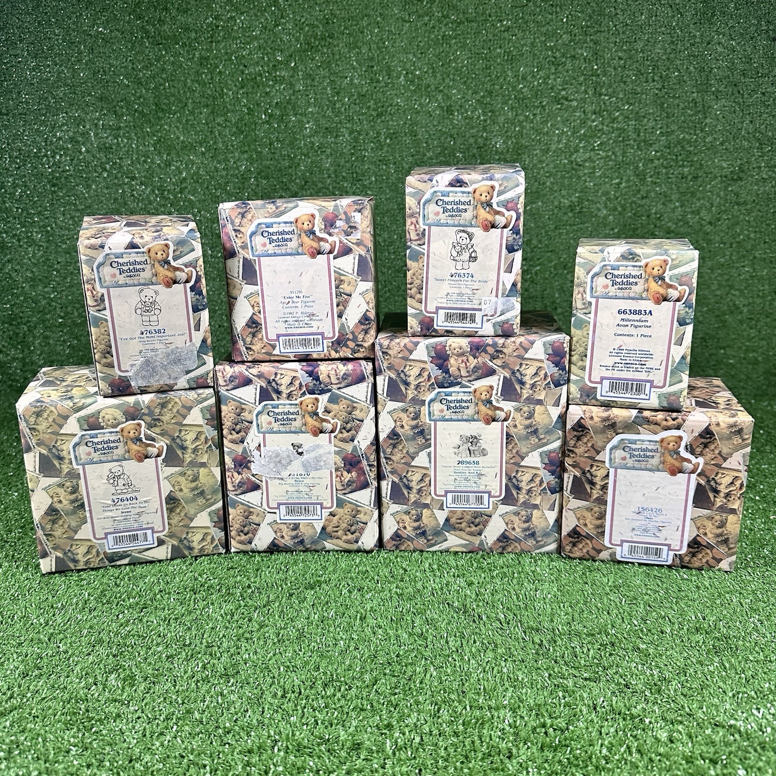 Cherished Teddies Lot of 9 Enesco Figurines New Box COA Wedding Teacher Birthday