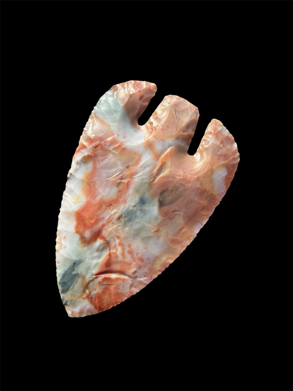3 1/2” Very Colorful Calf Creek Point,  Indian Artifact, Arrowheads
