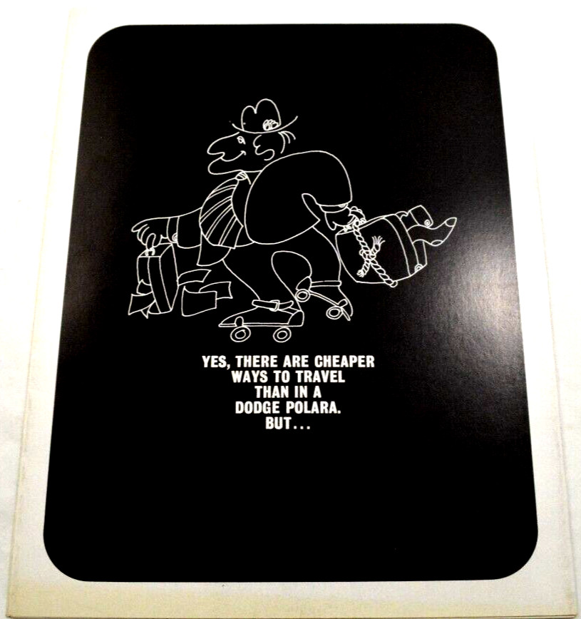 Scarce 1969 Yes there are Cheaper Ways To Travel Dodge Polara  Sales Brochure