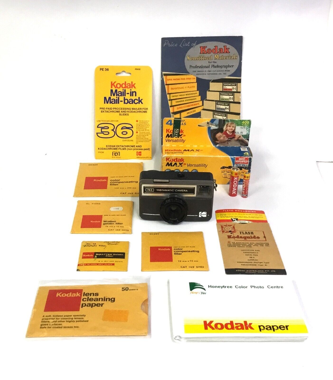 KODAK Assorted Vintage Memorabilia x 13 Items New & Used For Use Or Display