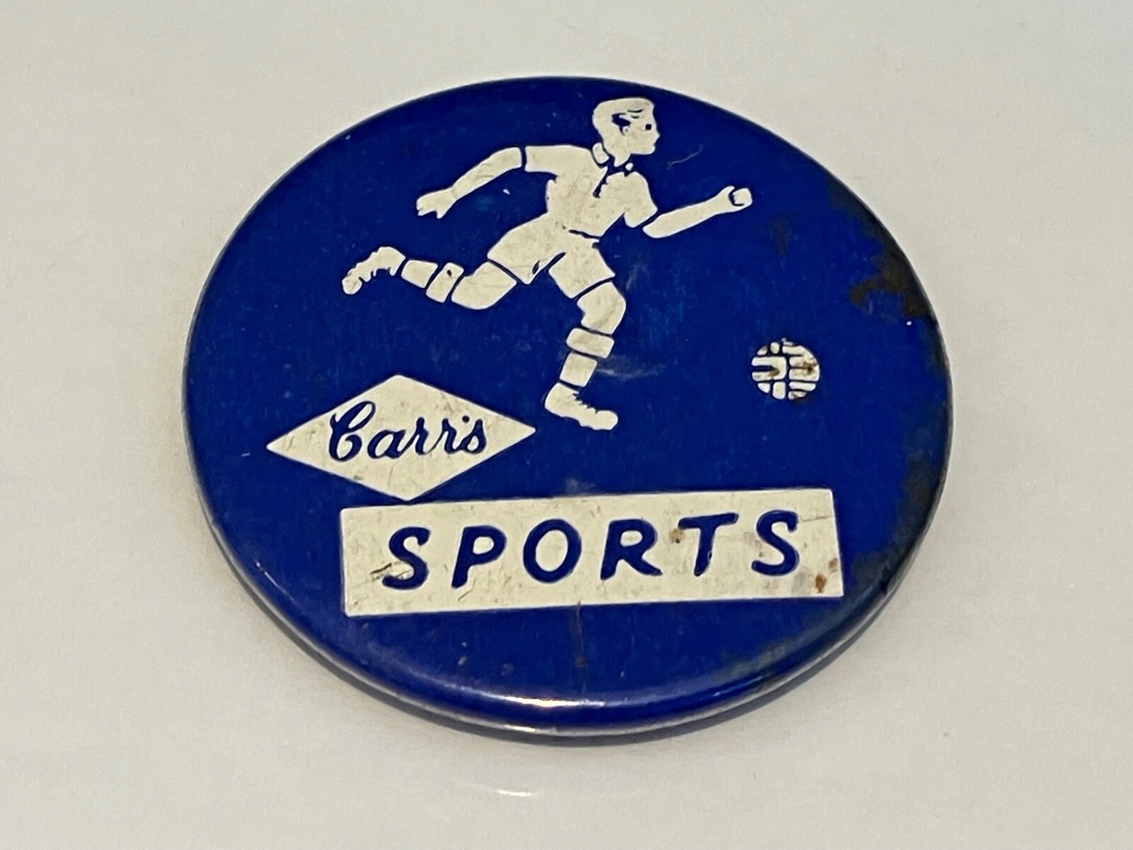 Vintage Carr's Sports Biscuits Pin Badge