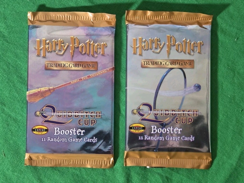 Harry Potter Wizards Of The Coast Quidditch Cup, 2 Factory Sealed Packs Harry Potter Wizards Of The Coast Quidditch Cup, 2 Factory Sealed Packs
