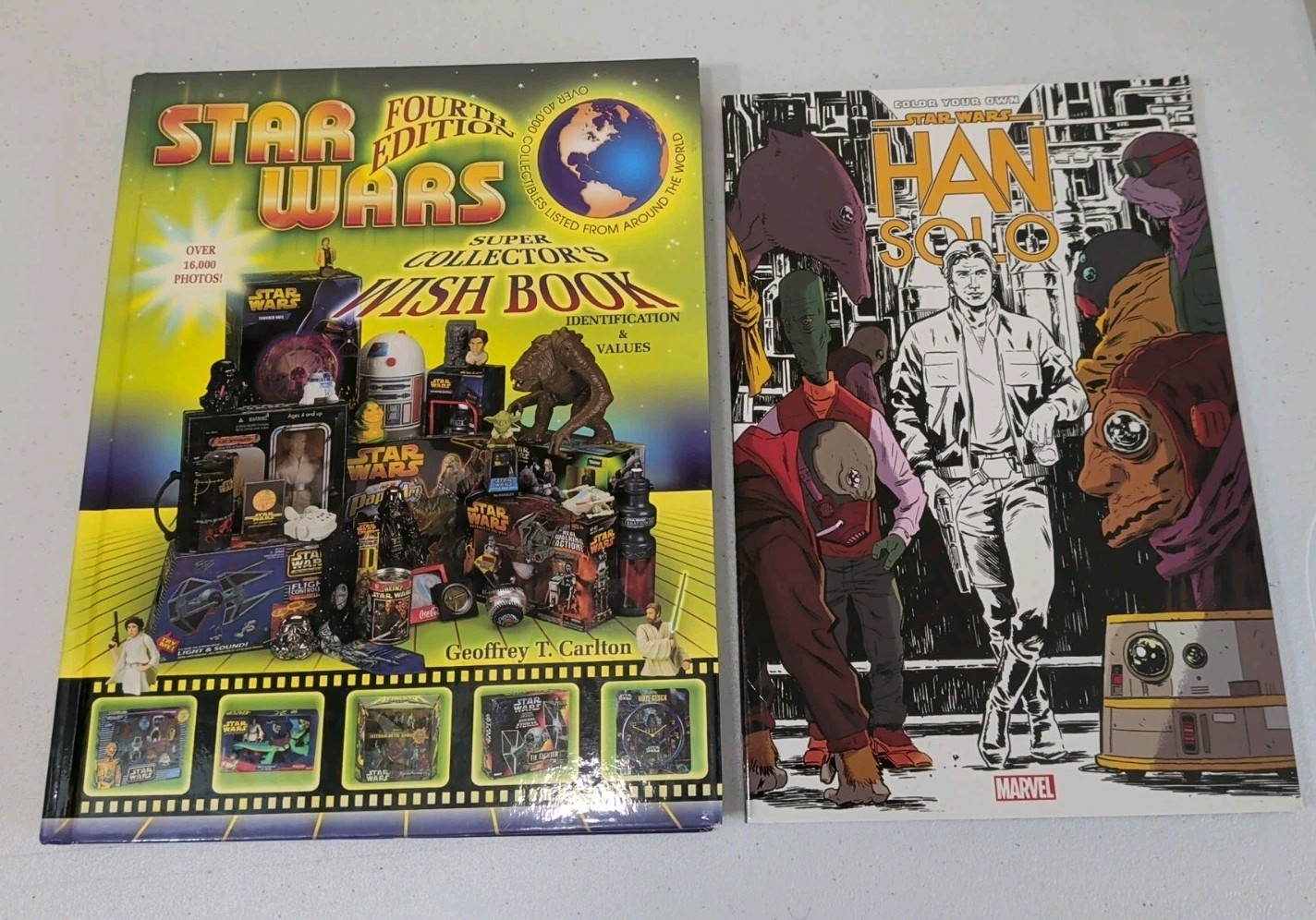 STAR WARS SUPER COLLECTOR\'S WISH BOOK & Color Your Own STAR WARS HANS SOLO BOOK