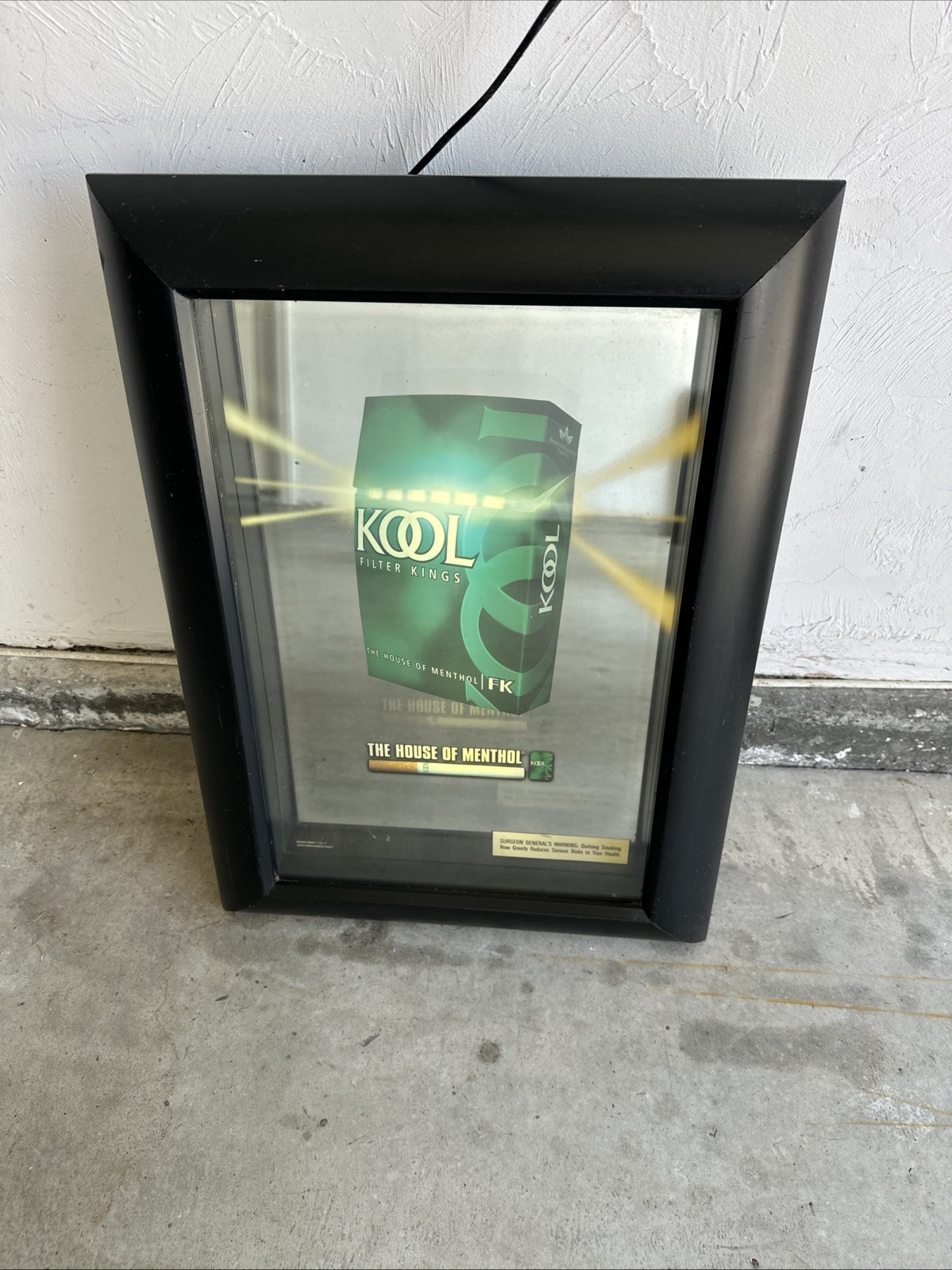 Kool Cigarette bar mirror sign 1990’s House of Menthol