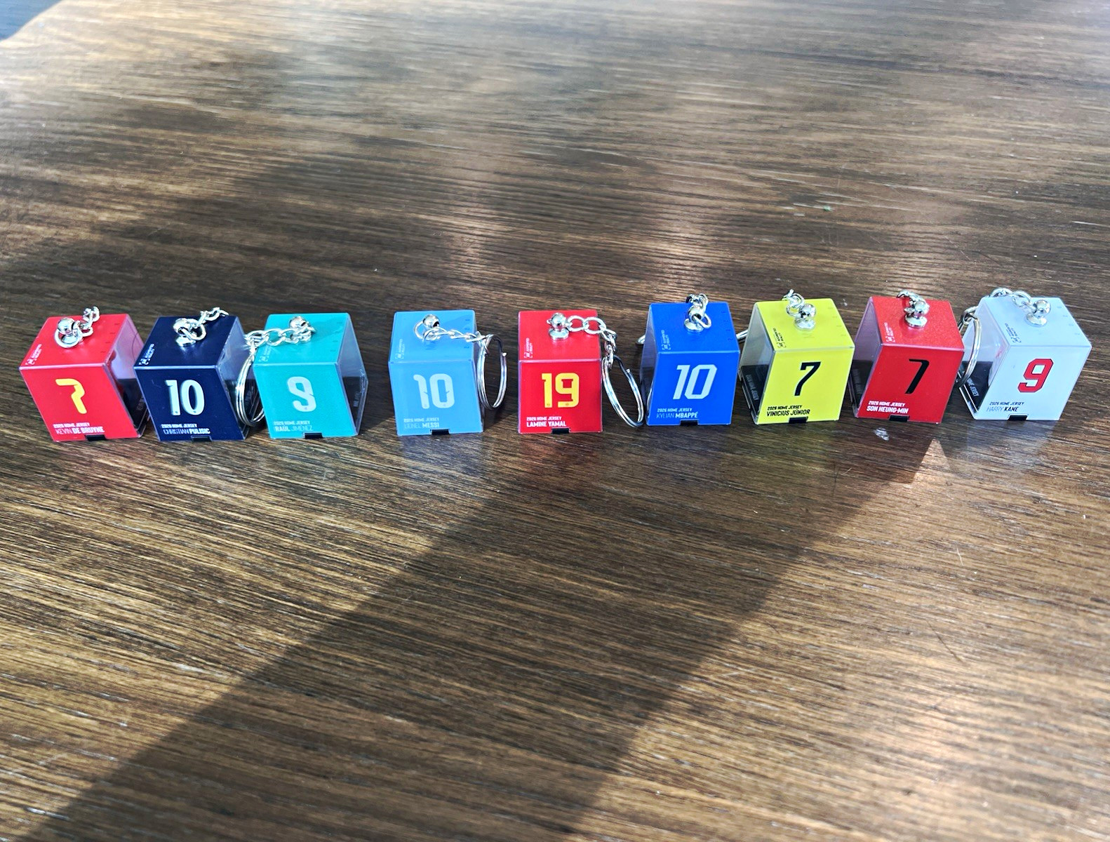 MyJERSEY Mini Soccer Jersey Keychain Lot of 9 MyJERSEY Mini Soccer Jersey Keychain Lot of 9