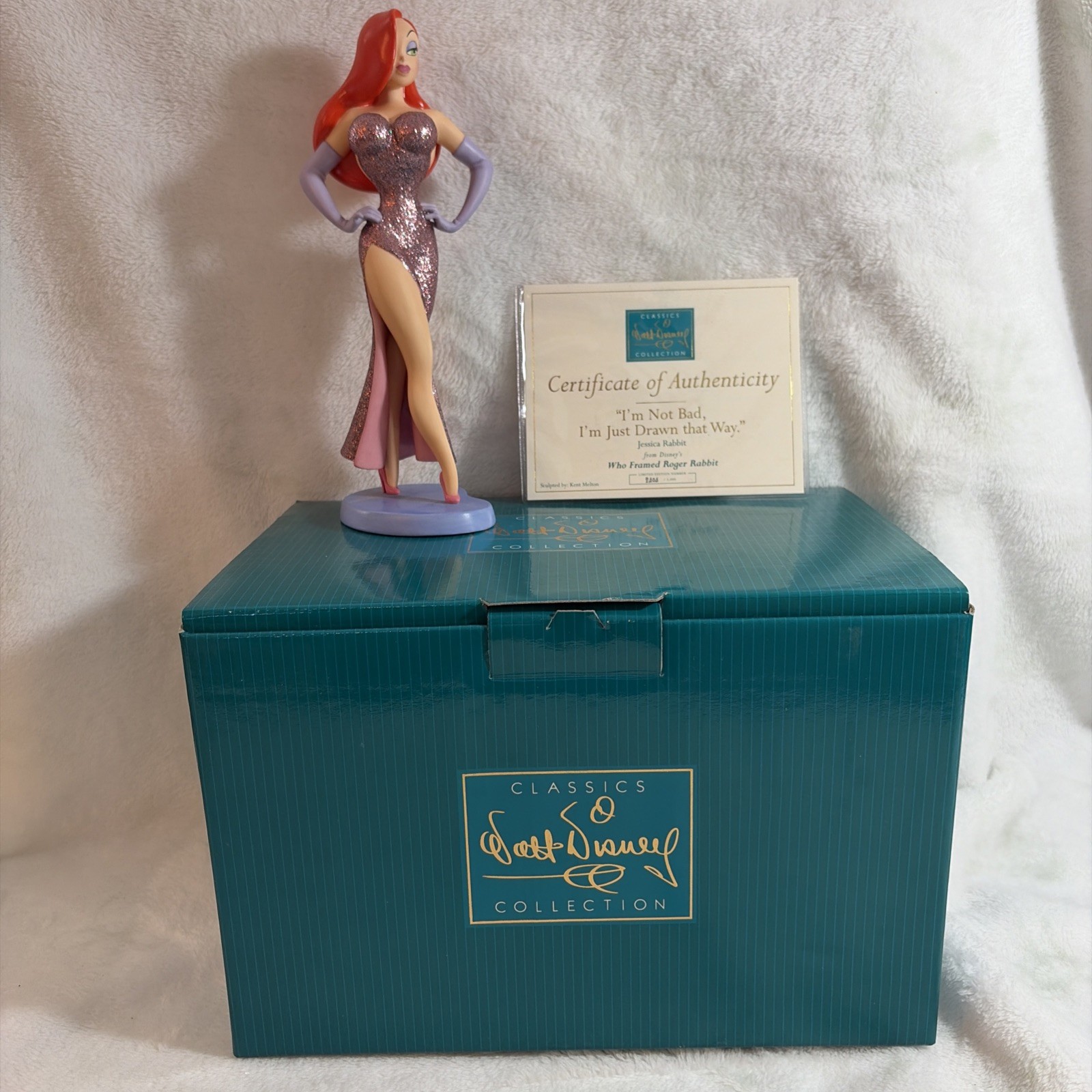 WDCC Jessica Rabbit I\'m Not Bad Figurine 2004 LE 2404/5000 Box COA Disney WDCC Jessica Rabbit I\'m Not Bad Figurine 2004 LE 2404/5000 Box COA Disney