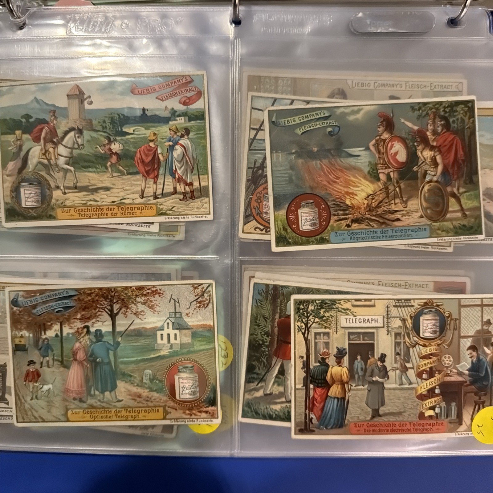 1909 Victorian Trade Card Set - Liebig's Fleisch-Extract-Lot of 13 Sets 1909 Victorian Trade Card Set - Liebig's Fleisch-Extract-Lot of 13 Sets