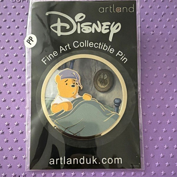 Disney Artland Fine Art Collectible Single Pin Winnie the Pooh in Bed