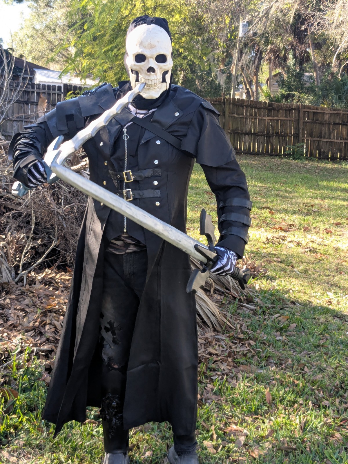Handmade Eva Foam Skull Pauldron Manica Armor