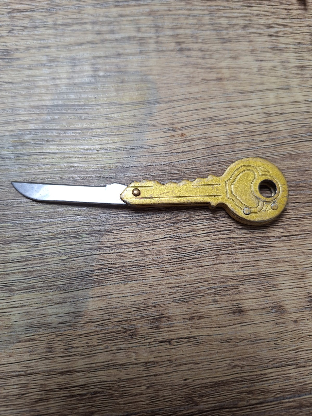 Vintage Key Shaped Folding Pocket Knife