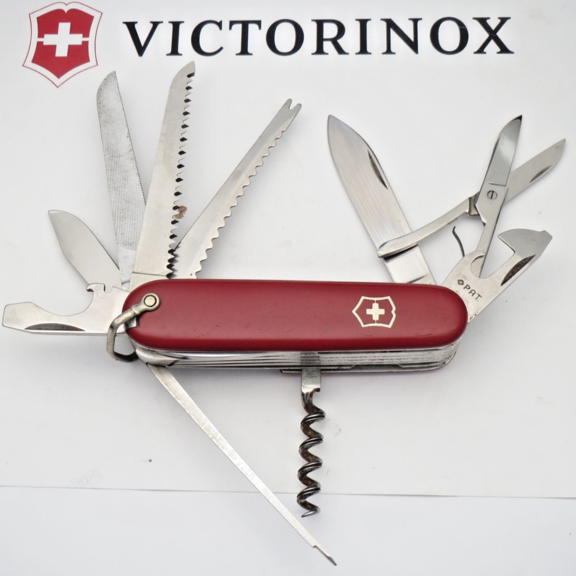 Vintage 1950's - 1960's Victorinox Swiss Army 91mm Champion A - Rare Older Knife