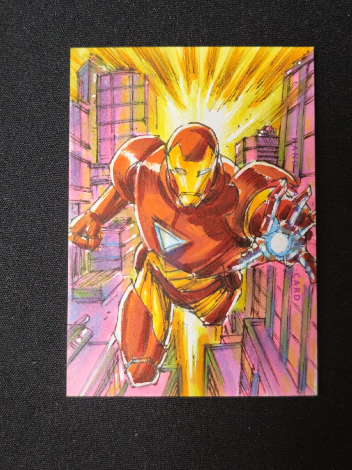Marvel Finding Unicorn Infinity SAGA Iron Man SketchCard 1/1 DMM Don Mark Noceda