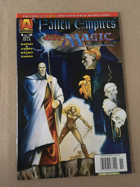 MAGIC THE GATHERING FALLEN EMPIRES # 1 VF NEWSSTAND VARIANT ARMADA COMICS 1995