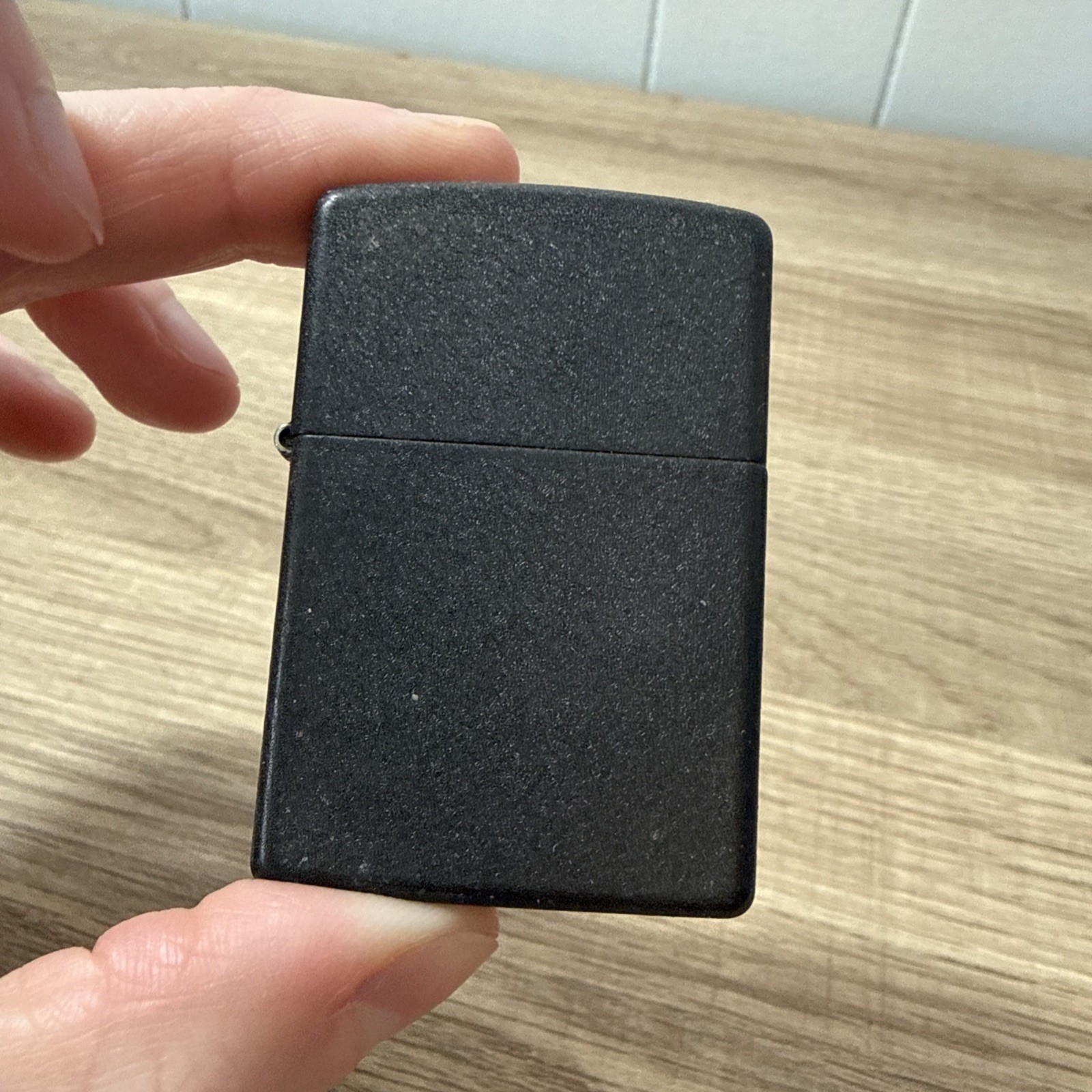 Zippo 1990's Windproof Lighter Black Matte Gold Bottom D 12 L2 Zippo 1990's Windproof Lighter Black Matte Gold Bottom D 12 L2