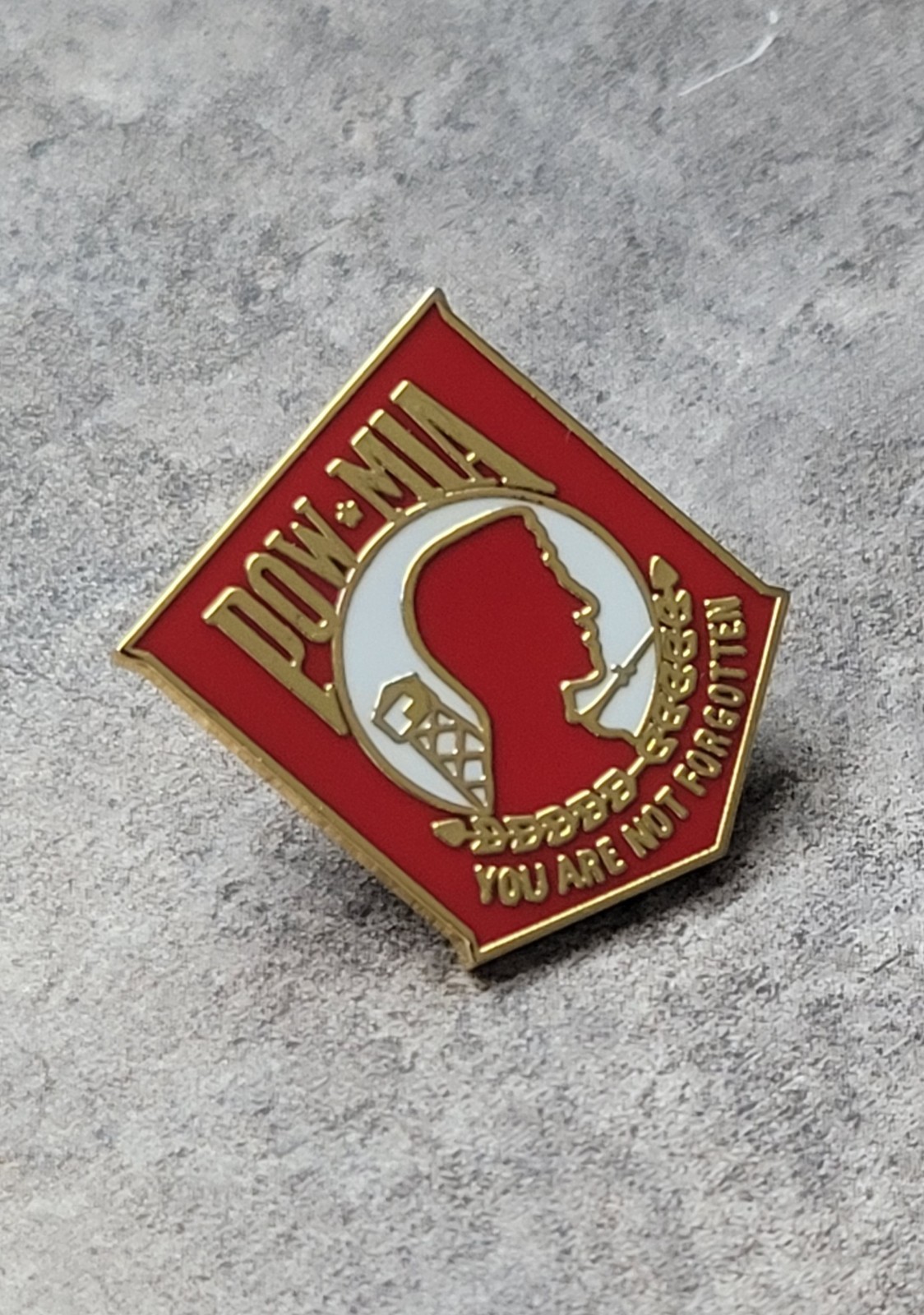 U.S. Military POW/MIA RED Lapel Pin - 1