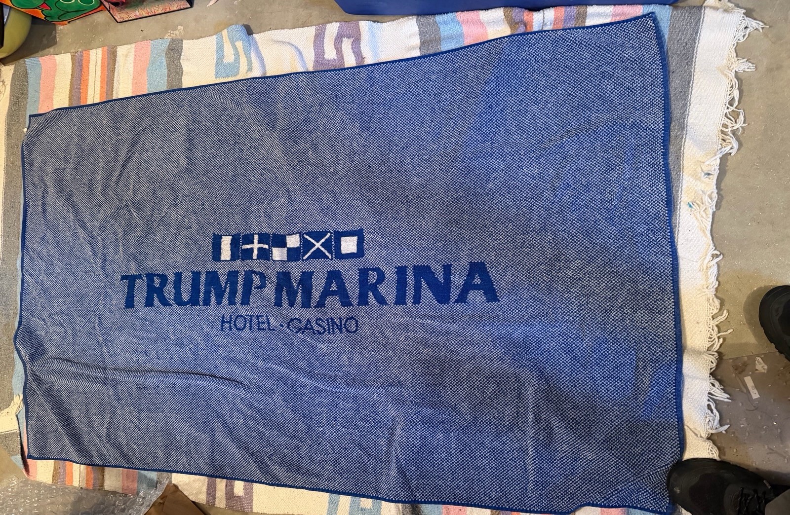 Vintage RARE Trump Marina Hotel Casino Beach towel. MAGA Vintage RARE Trump Marina Hotel Casino Beach towel. MAGA