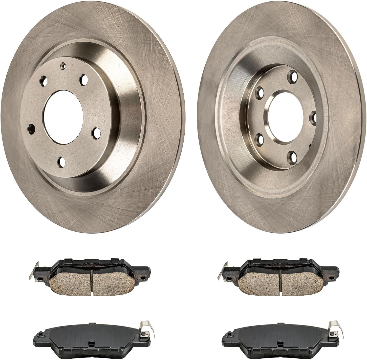 KAX Rear Brake Kit, OE Brake Rotors and Ceramic Brake Pads | Fits Mazda CX-5 
