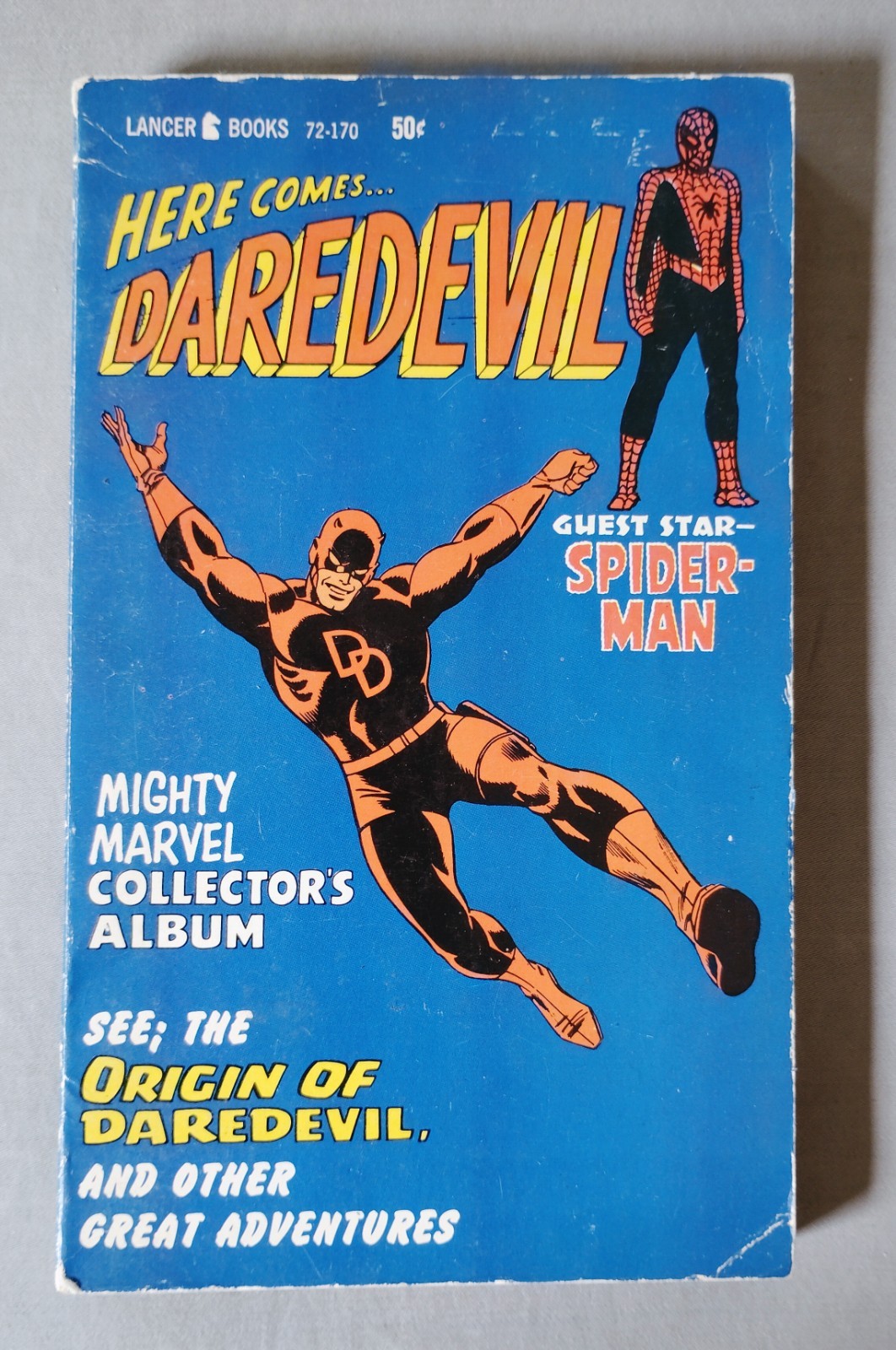 DAREDEVIL, MARVEL COLLECTOR'S ALBUM, LANCER, PAPERBACK, PB, FINE, 1966