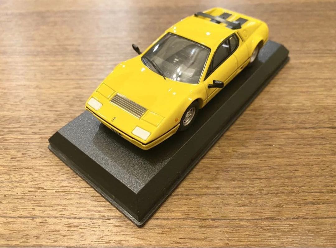 Best Model Ferrari 512BBi 1/43 Scale Diecast Car Yellow Rare Made in Italy