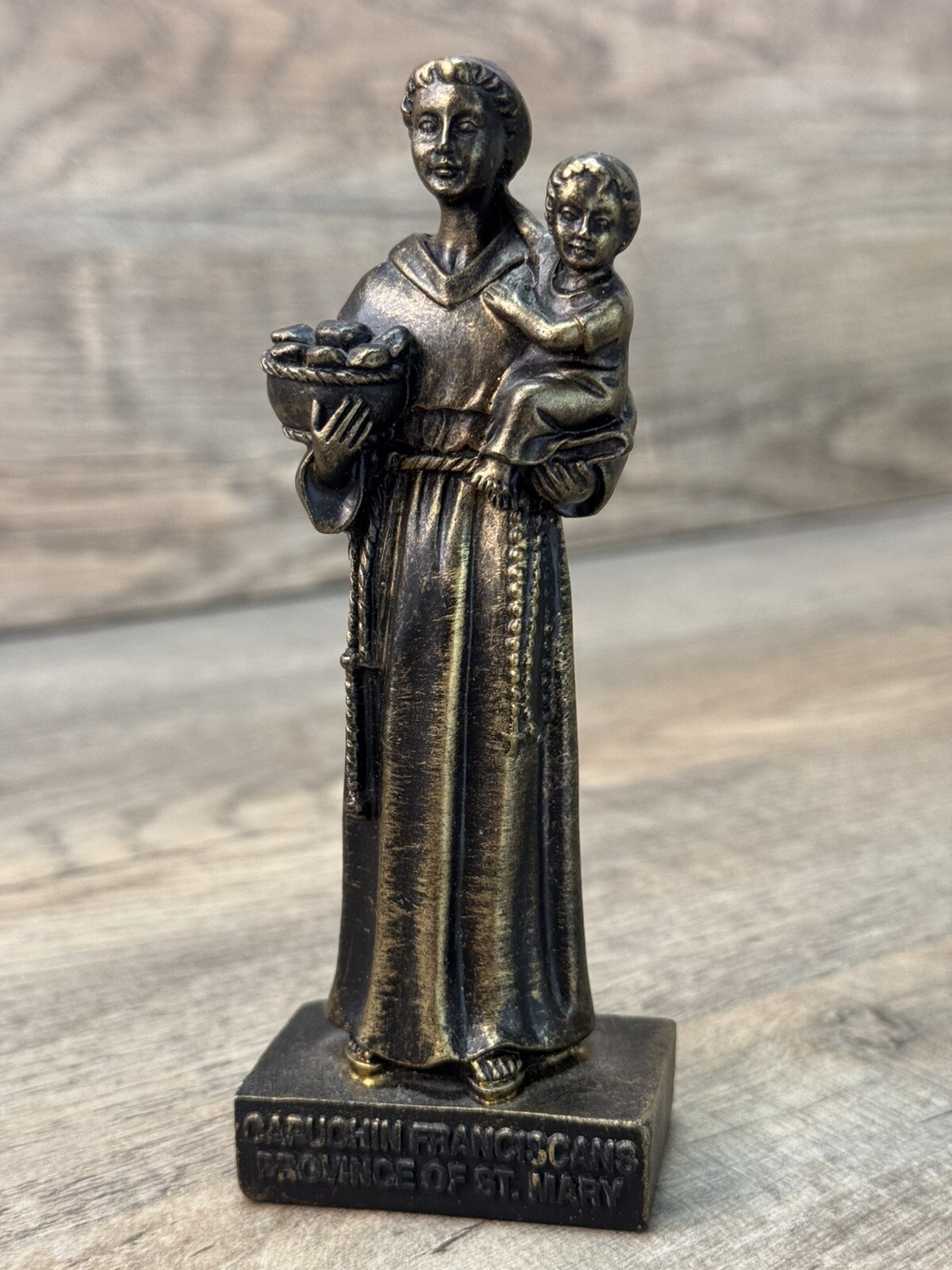 VINTAGE CAPUCHIN FRANCISCANS PROVINCE OF ST MARY CATHOLIC RELIGIOUS STATUE