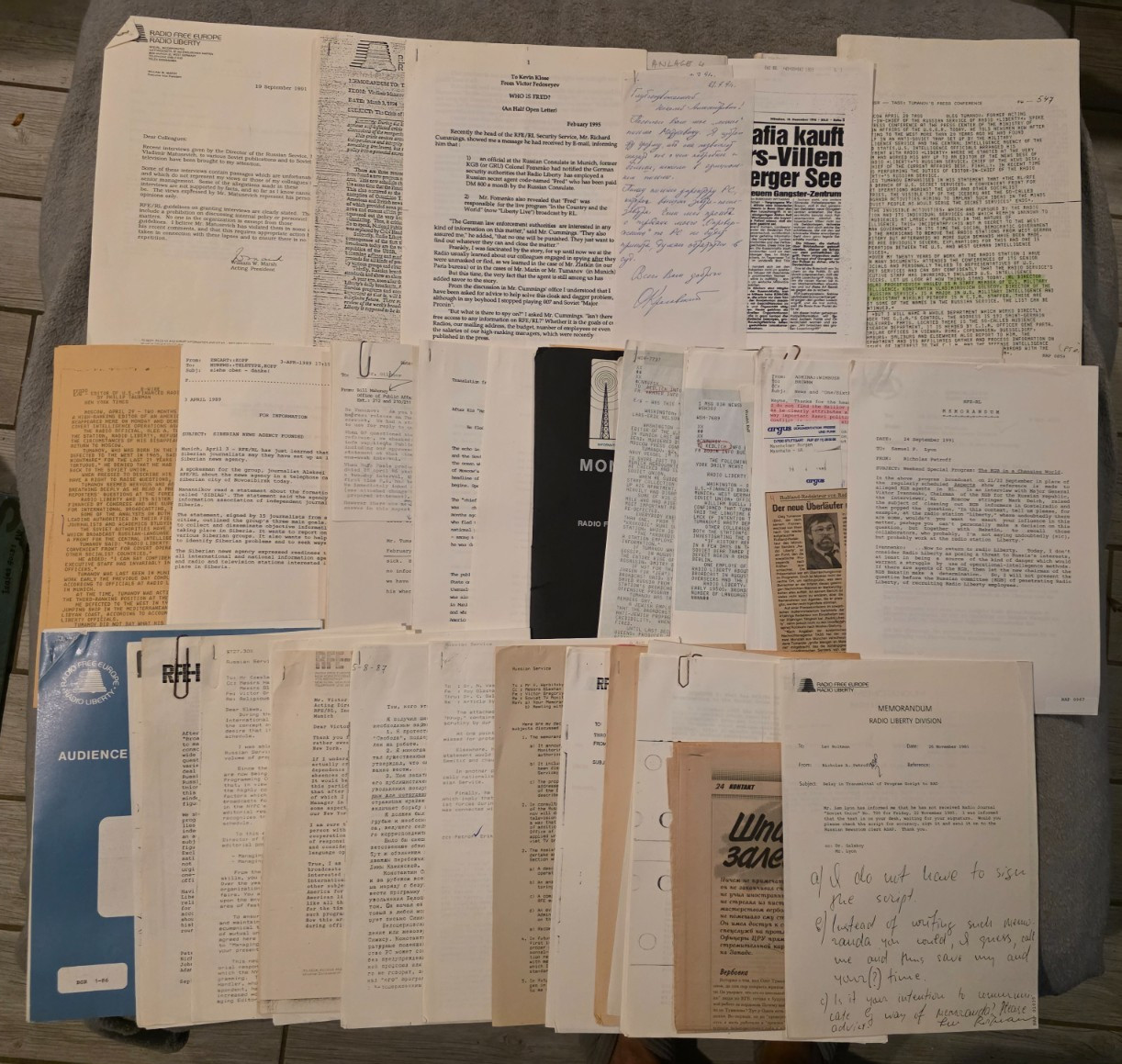 Radio Free Europe Liberty Russian Service Archive Oleg Tumanov Cold War Petroff