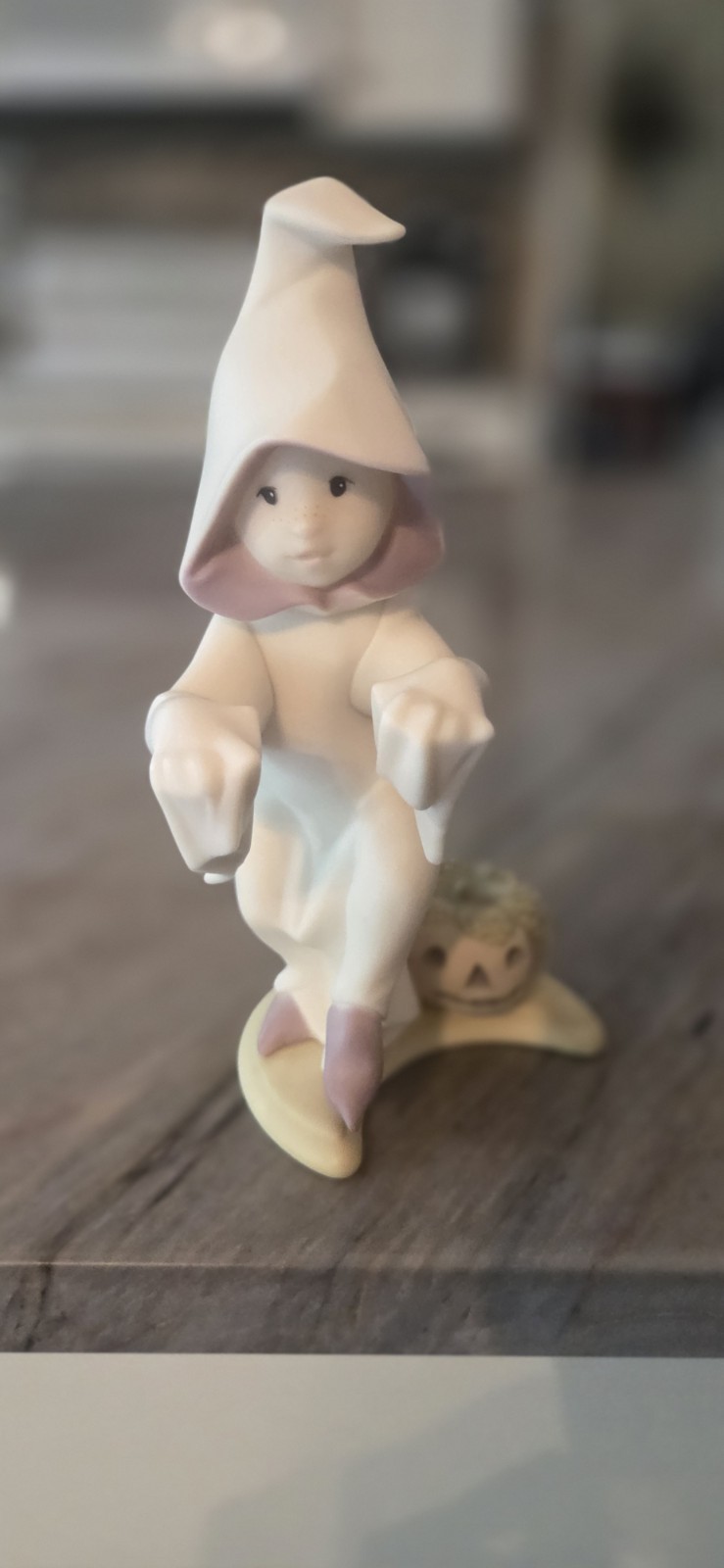 Rare LLADRO SPAIN Little DREAMERS HALLOWEEN Ghost PUMPKIN