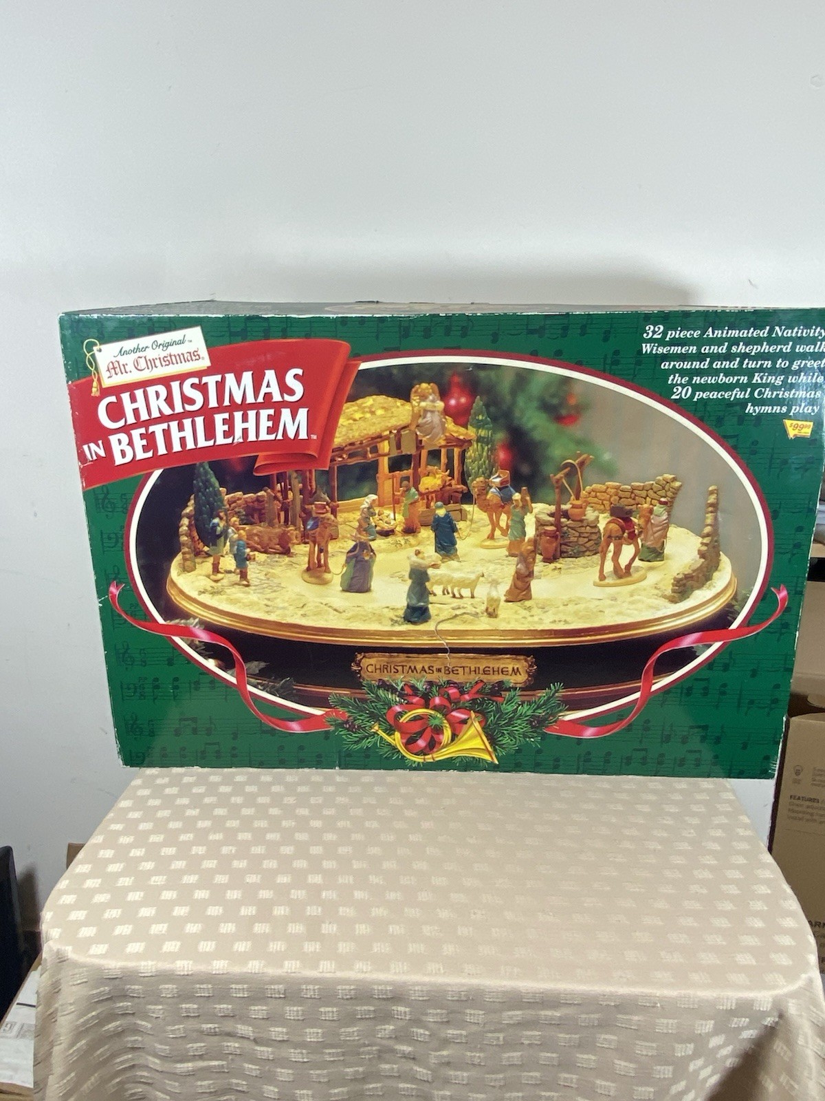 VTG Mr. Christmas In Bethlehem 32 Piece Nativity 20 Hymns 1997 Complete Works 