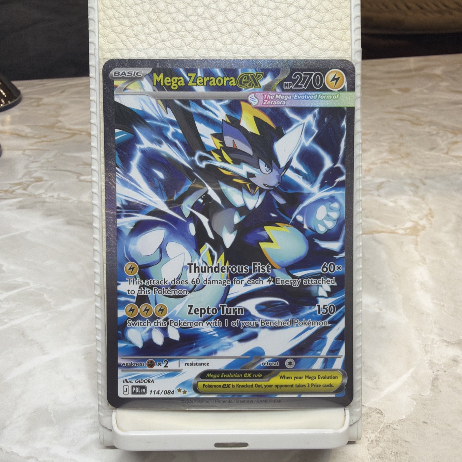 Mega Zeraora EX 114/084 SIR Pokémon TCG Pitch Black GEM MINT 💎💎