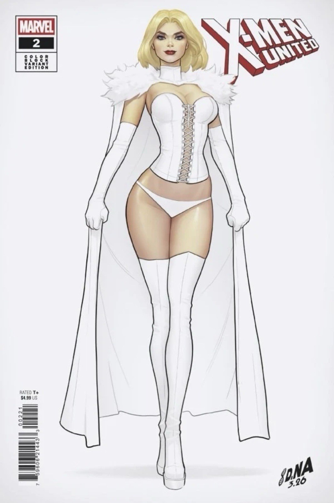 X-Men United #2 David Nakayama Color Block White Variant 2026 White Queen