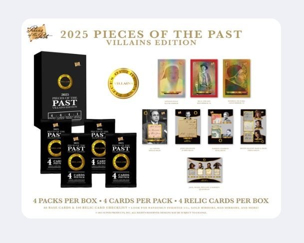 2025 Pieces of the Past - Villains Edition Box In Stock and Factory Sealed
