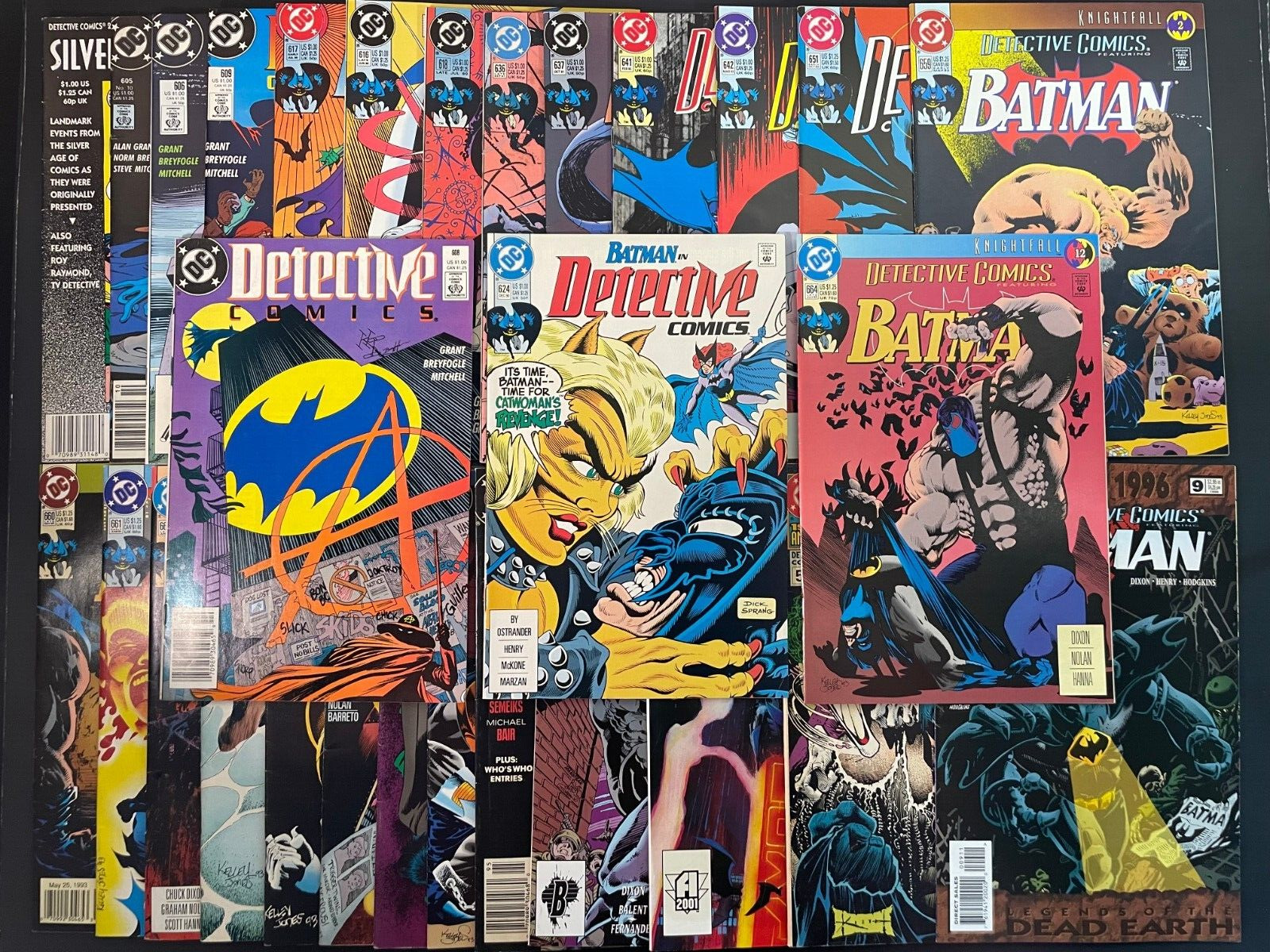 Detective Comics Batman comic lot DC Joker Bane Catwoman Robin (29 issues)