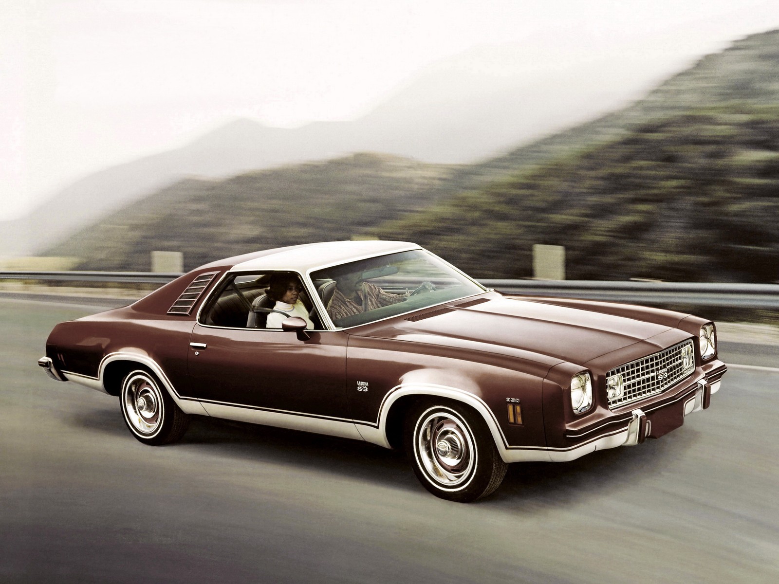 Cars 1974 chevrolet chevelle laguna type s 3 colonnade Art Print Poster 11x17