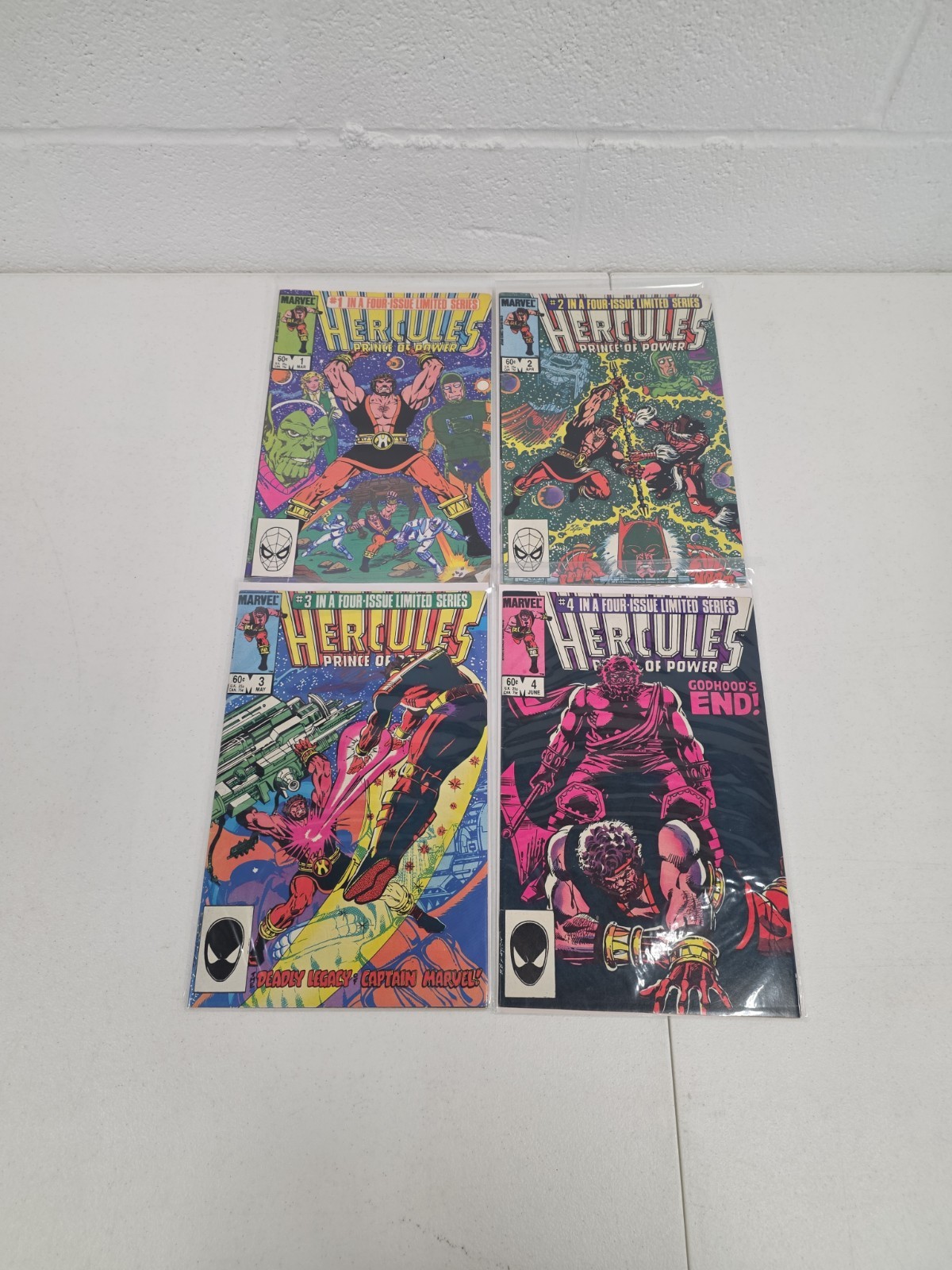 Hercules Prince of Power Vol#2  #1-4 Complete Limited Series Marvel Comics 1982
