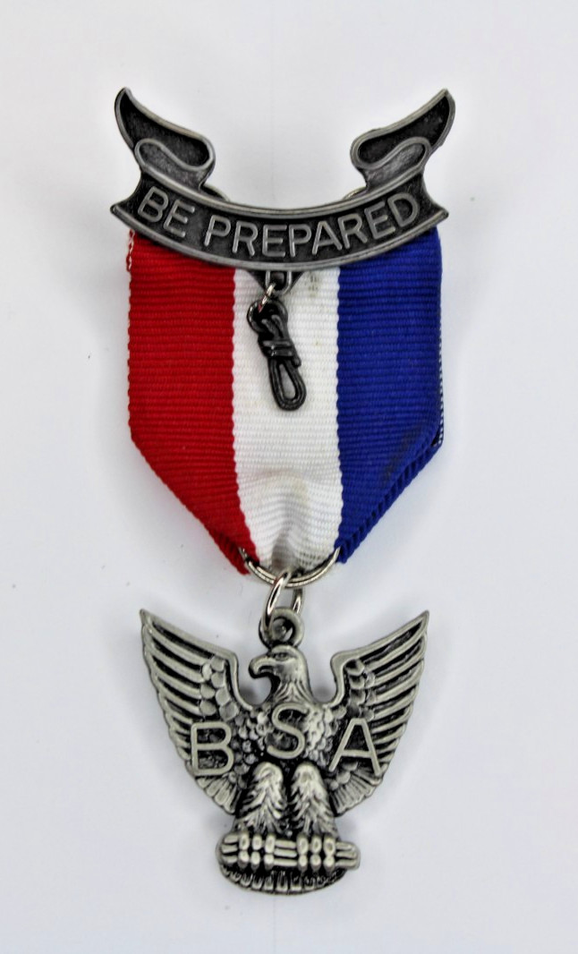 CFJ Eagle Scout Medal Red White Blue Ribbon Boy Scouts of America BSA