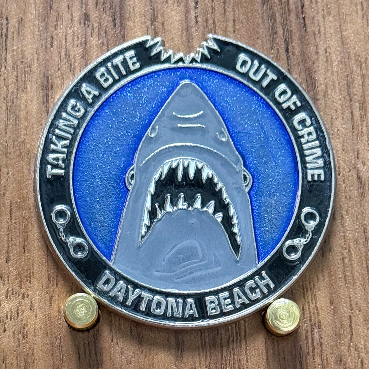Daytona Beach FDC Tomoka CI Shark Crime Challenge Coin  W#1