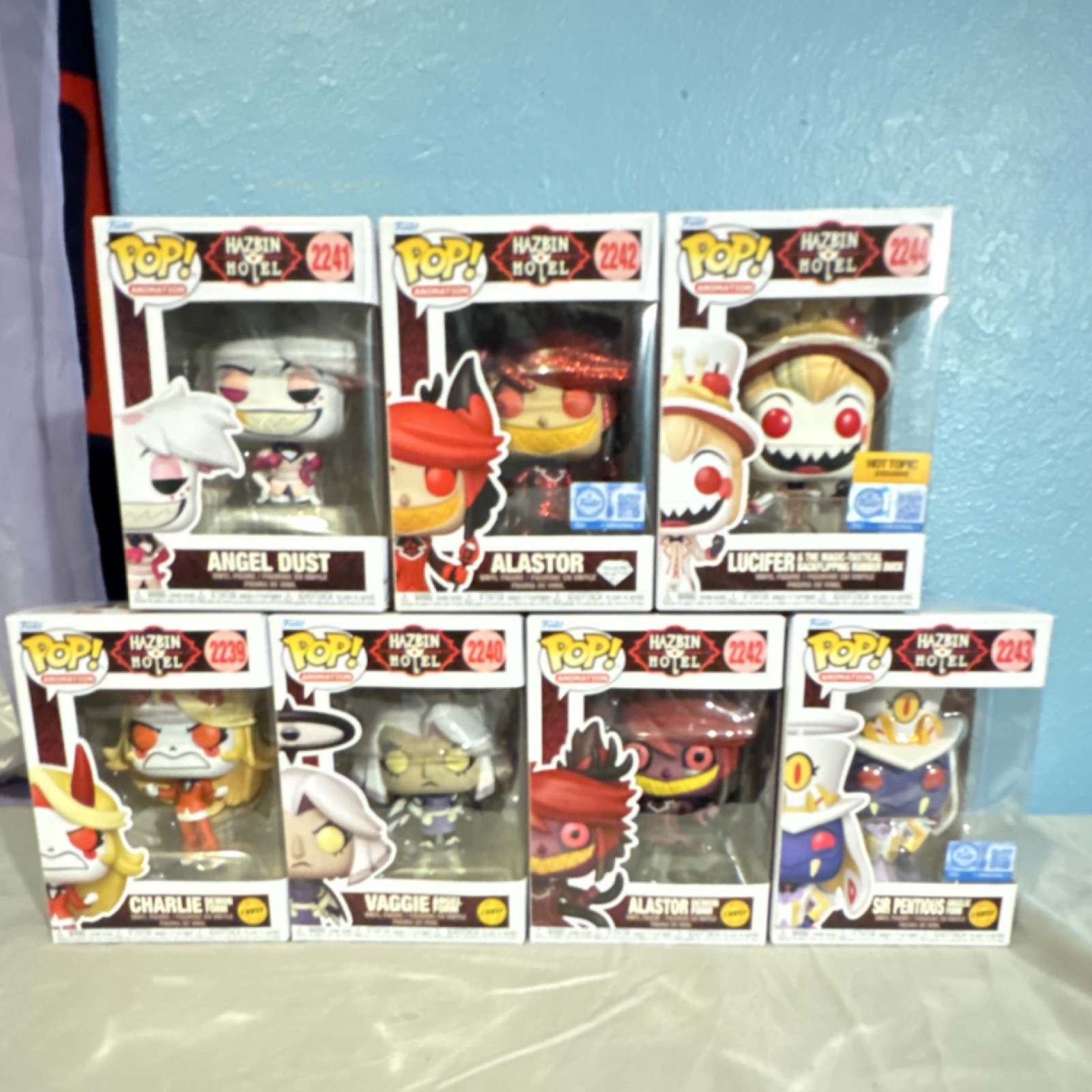 Funko Hazbin Hotel Vinyl Figures Lot of 7 Hot Topic Exclusive Boxed 2024
