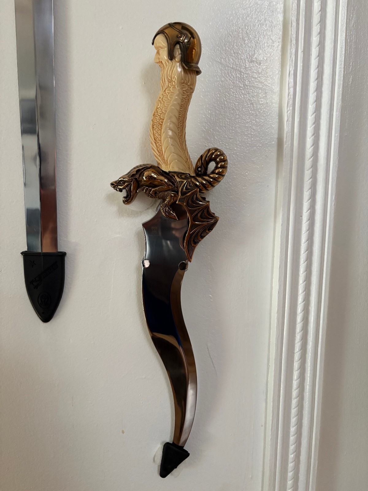 Merlin Dagger Faux Ivory RARE item 722 by Marto of Toledo Spain