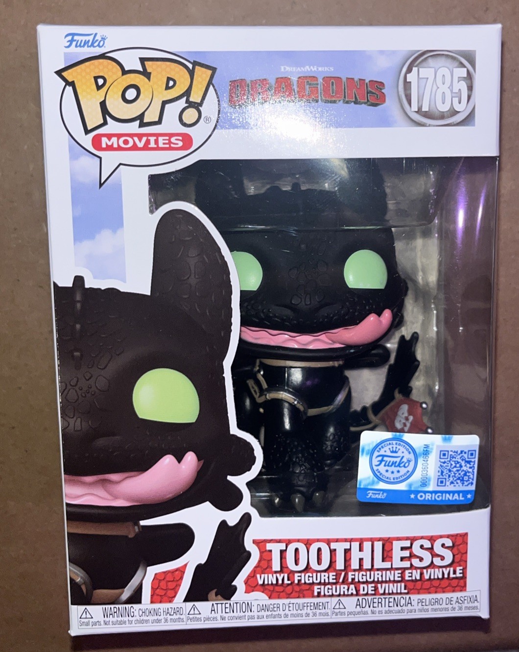 Funko Pop How to Train Your Dragon - Toothless #1785 Funko Pop How to Train Your Dragon - Toothless #1785