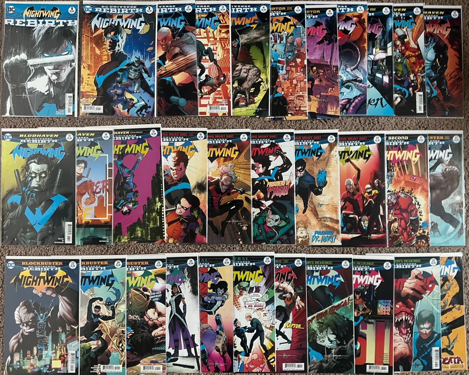 NIGHTWING REBIRTH (2016) by Tim Seeley DC Comics Lot 33 Issues