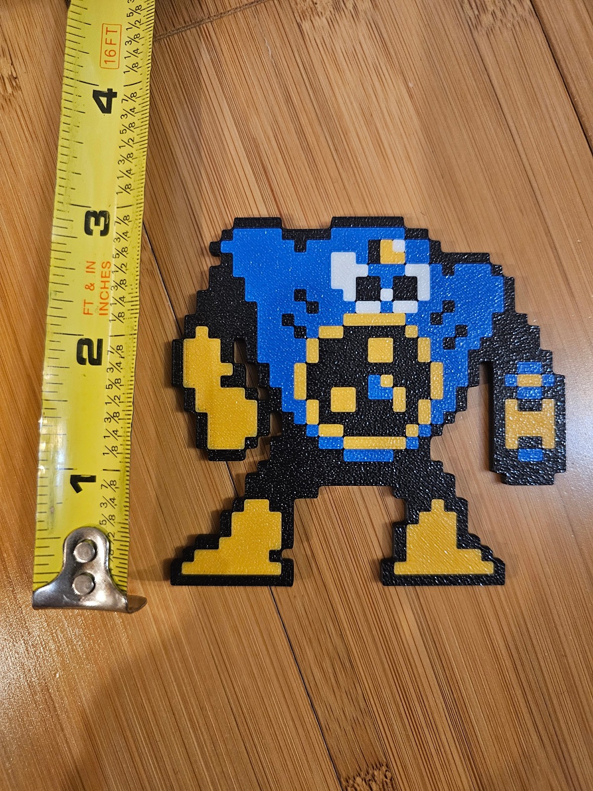 Mega Man Video Game Sprite 3D Printed Magnet