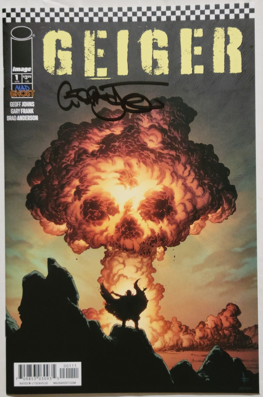 Geiger #1 1st Print Signed by CREATOR GEOFF JOHNS + COA Image 2021 NM/MINT