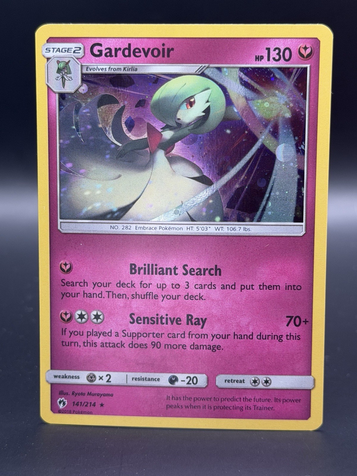 Gardevoir Holo Rare Reverse Holo SM8 141/214 NM