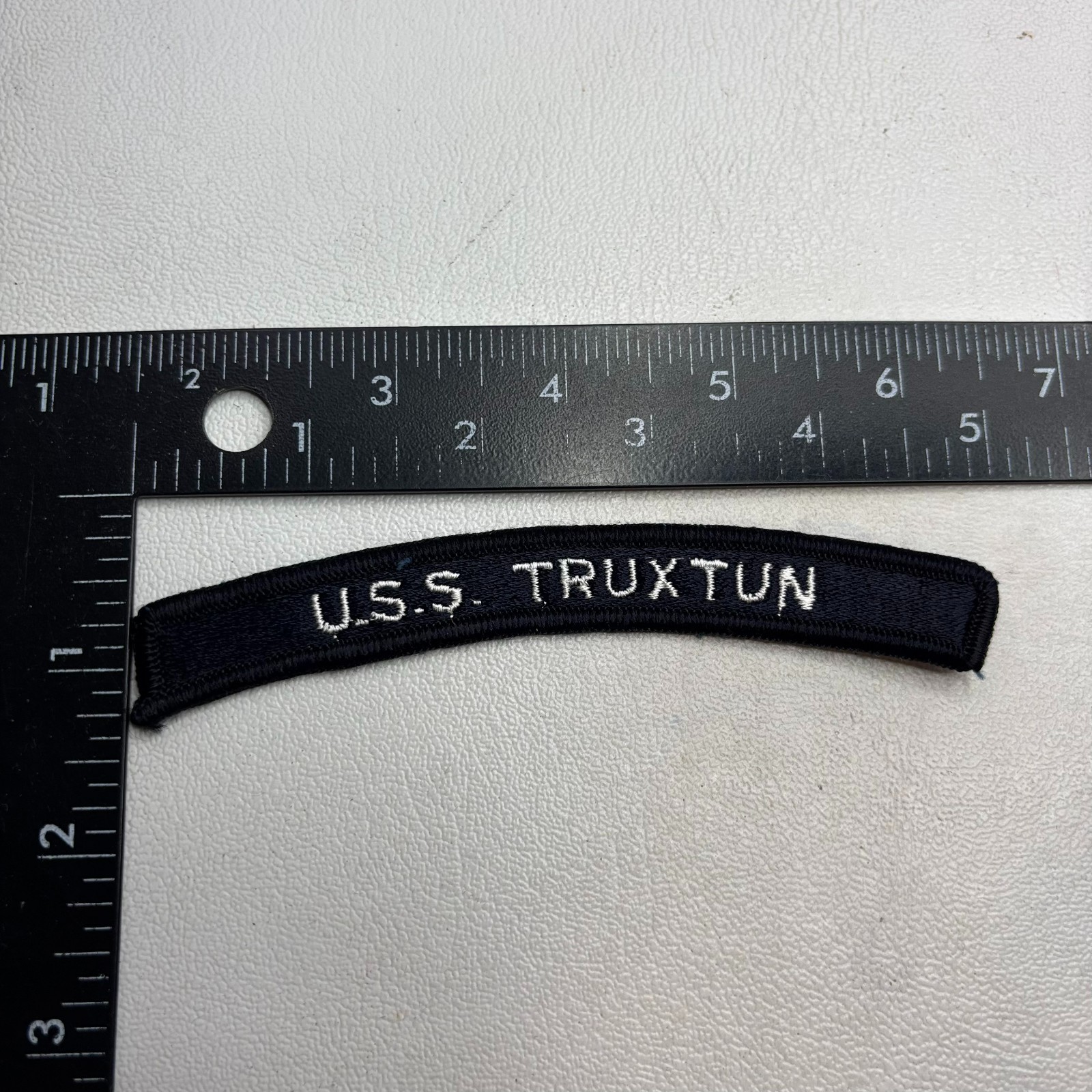 Vtg US Navy Ship USS TRUXTON Tab UIM Patch 66aj