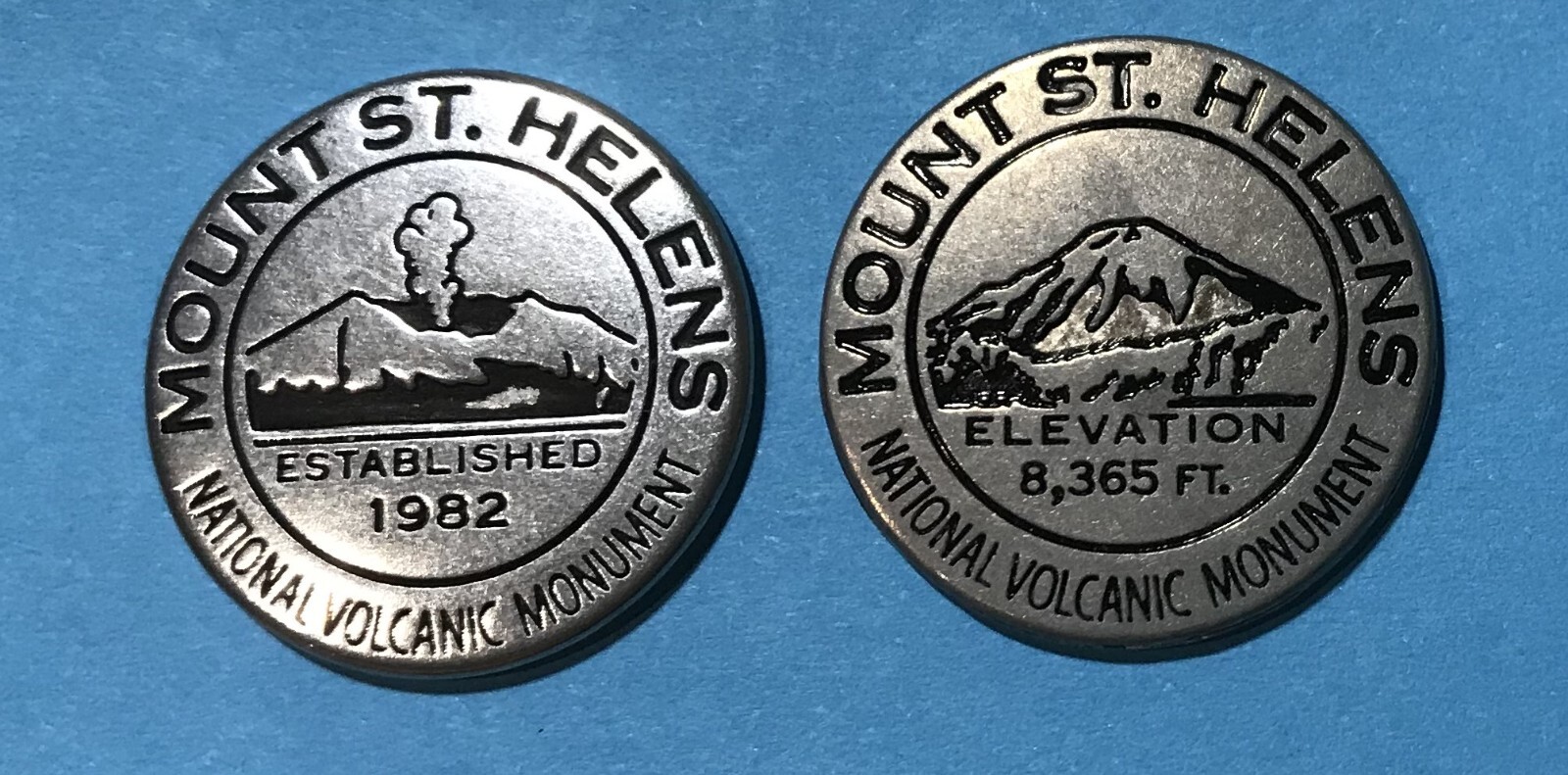 Mount St Helens National Volcanic Monument Before/After Token