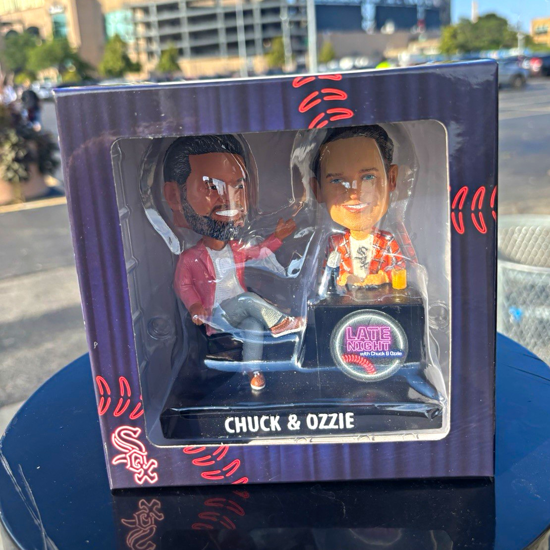 CHSN Late Night with Chuck & Ozzie Bobblehead Chuck Garfien Ozzie Guillen