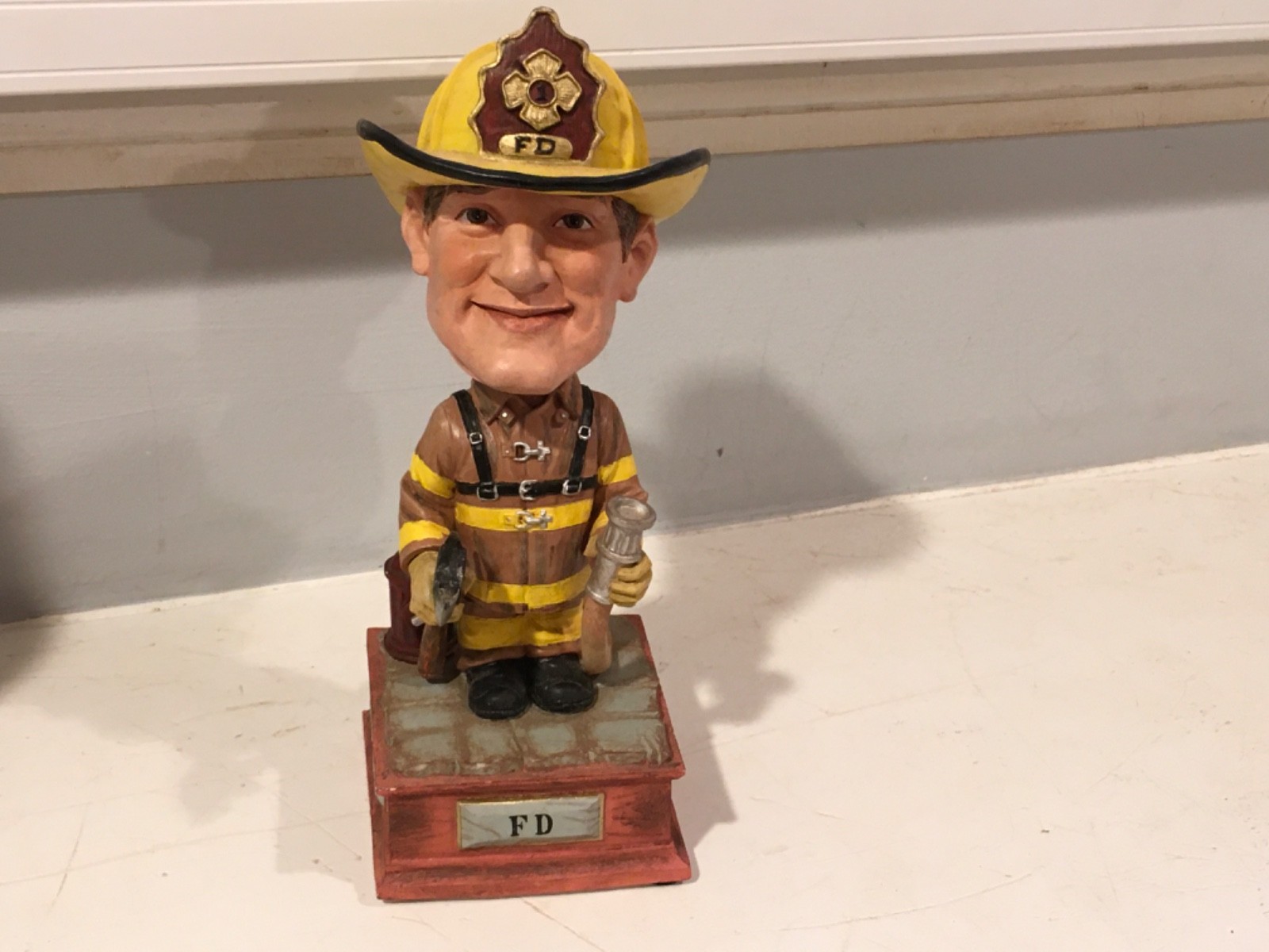 RED HATS OF COURAGE FIREFIGHTER EXTREMELY RARE BOBBLEHEAD