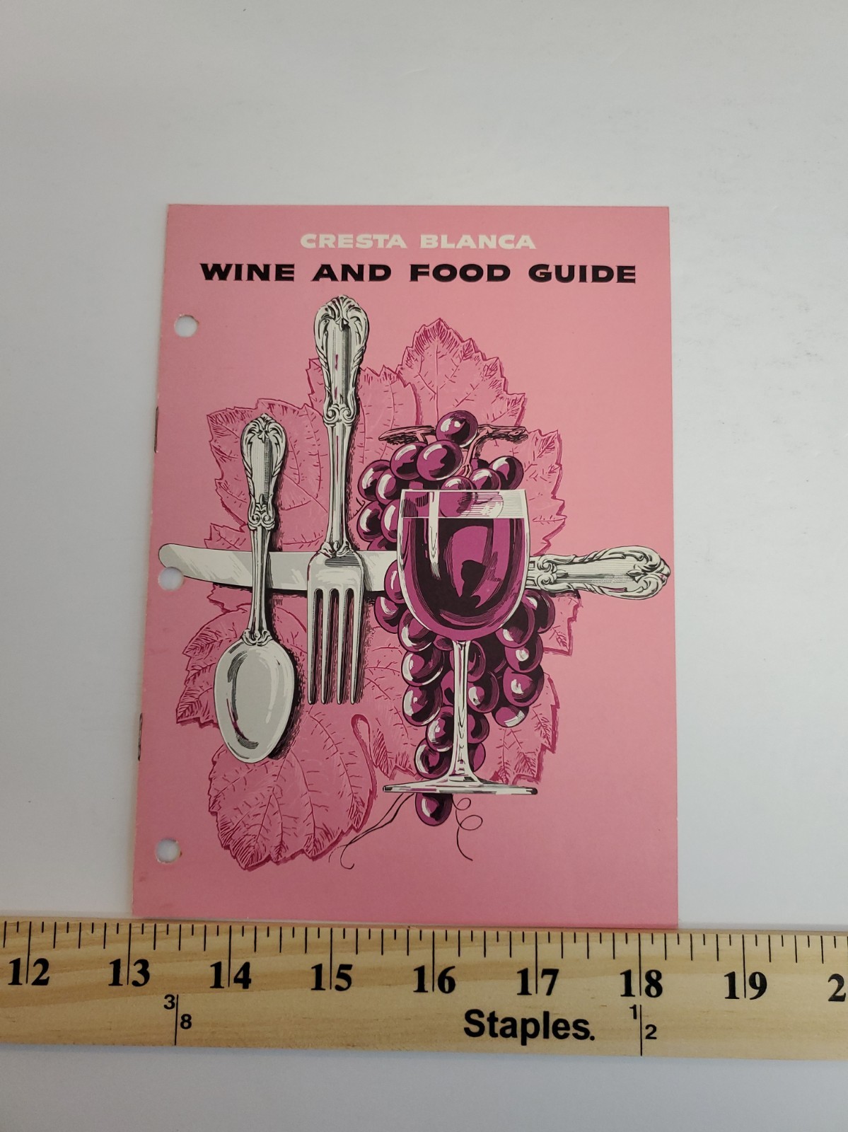 Cresta Blanca Wine and Food Guide Livermore California 1950\'s Booklet Pamphlet