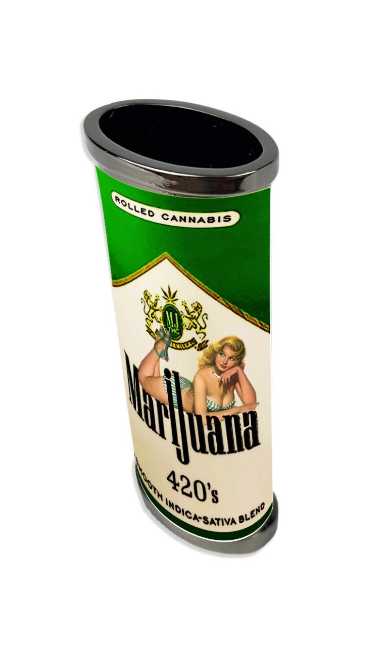 Marijuana Vintage Pin-up Lighter Sleeve Handmade 420 advertisement  Accessory