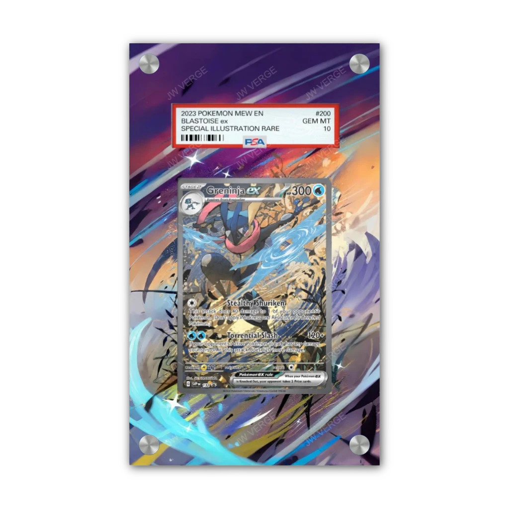 Greninja EX 132 - PSA Pokémon Extended Artwork Display Case